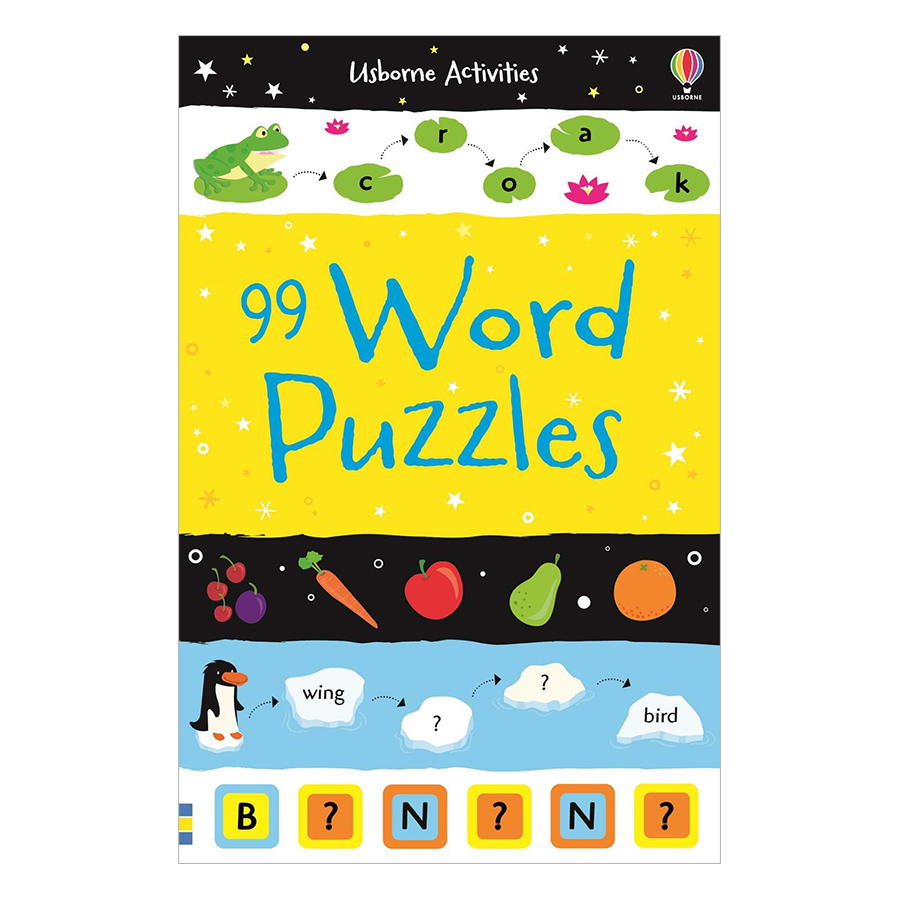 Sách tương tác tiếng Anh - Usborne 99 Word Puzzles