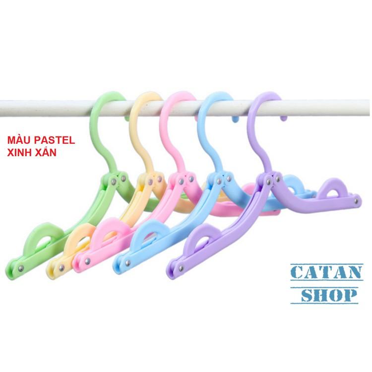 Combo 10 Móc treo quần áo xếp gọnkiểu Nhật, móc áo du lịch đa năng, mắc treo áo lót, áo ngực, áo 2 dâyGD57-MAXG-10