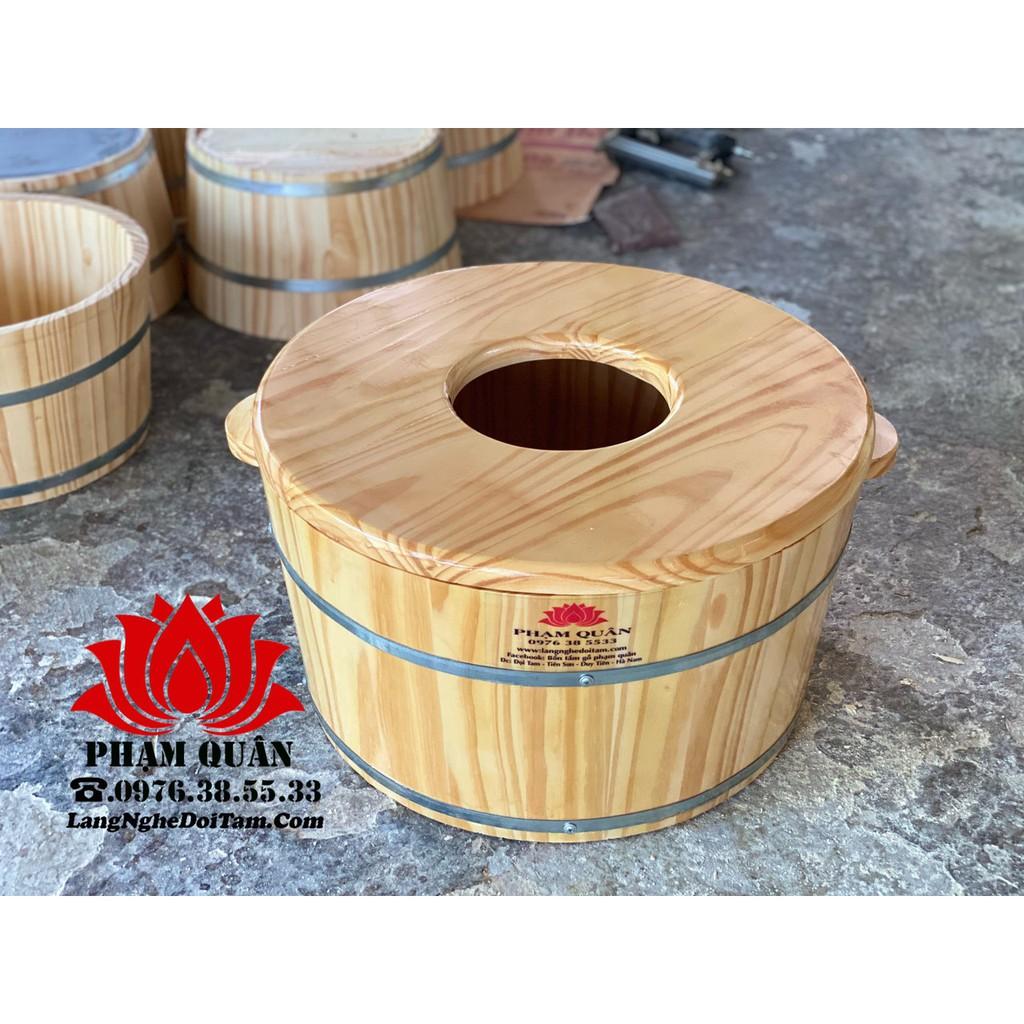 Chậu ngâm mông, xông phụ khoa,tắm cho bé, chậu gỗ ngâm mông