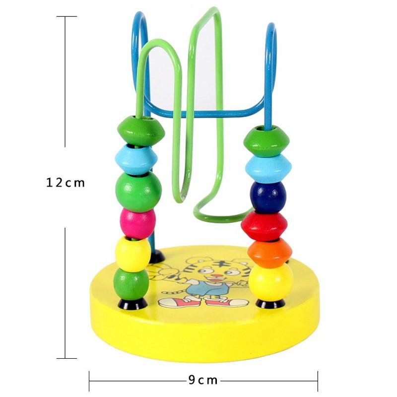 Đồ Chơi Luồn Hạt Gỗ - Rèn luyện kỹ năng khéo léo và kiên nhẫn cho bé 1 tuổi - Giáo cụ 