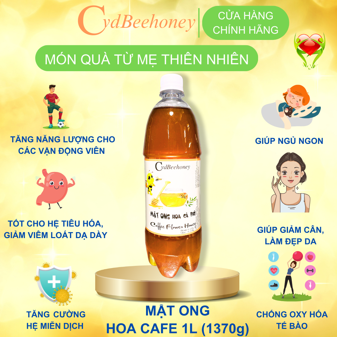 Mật ong hoa cafe 1L Cvdbeehoney