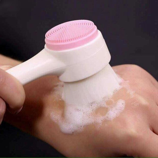 Cọ rửa mặt cầm tay massage 3D
