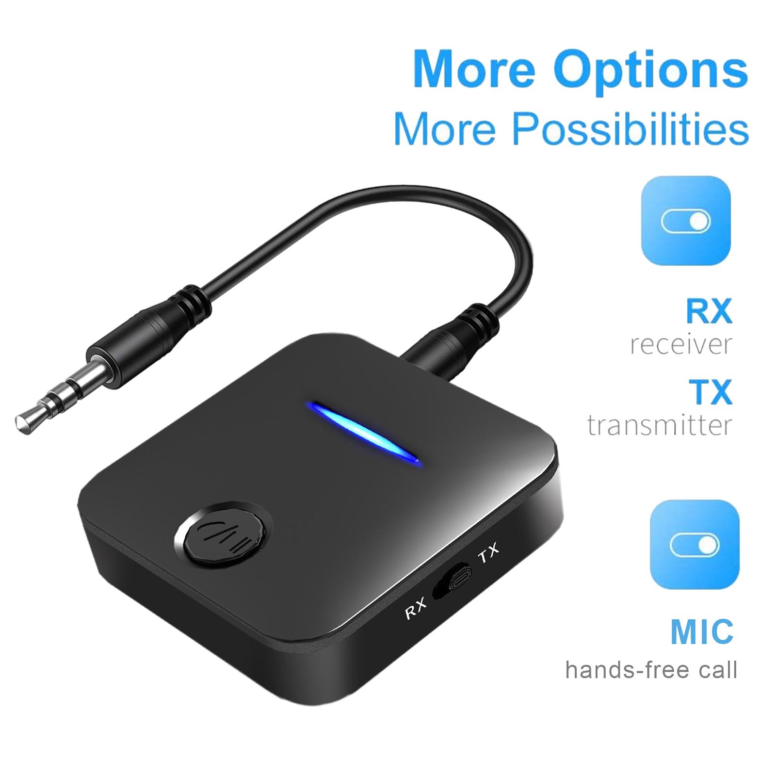 Bluetooth 5.0 Receiver  2 in 1  with Mic Stereo for TV