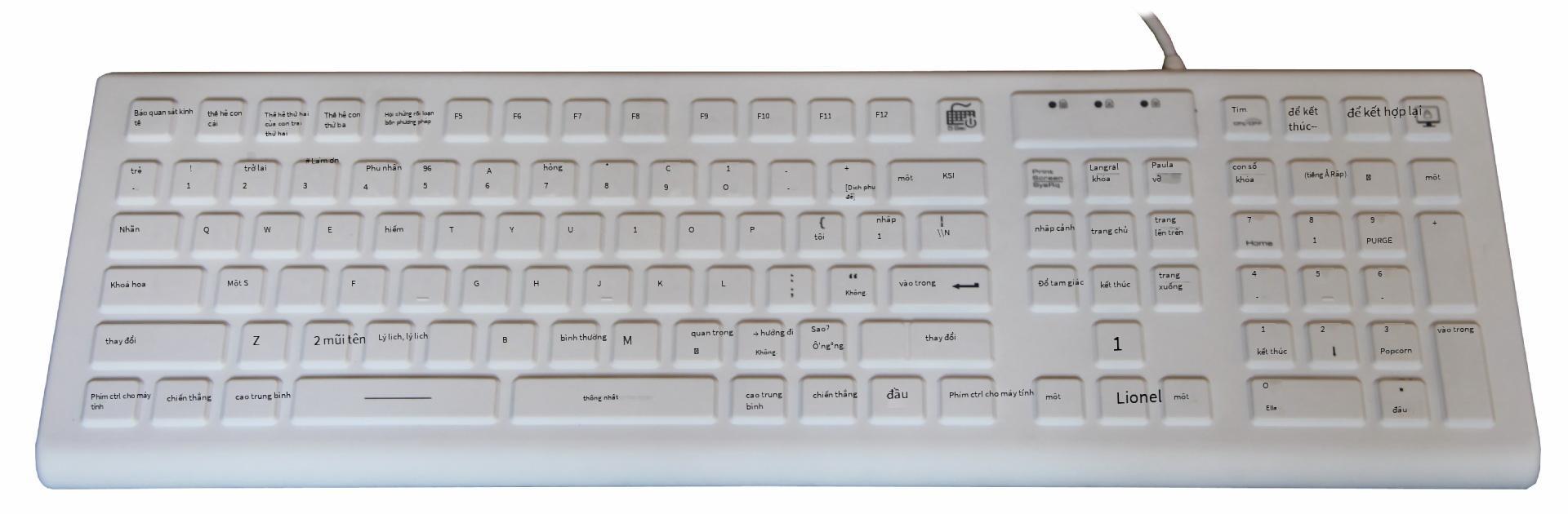 Đảm bảo chất lượng Bán hàng trực tiếp JH-IKB310BL Bàn phím silicon, Bàn phím công nghiệp, Bàn phím chống nước, Bàn phím y tế