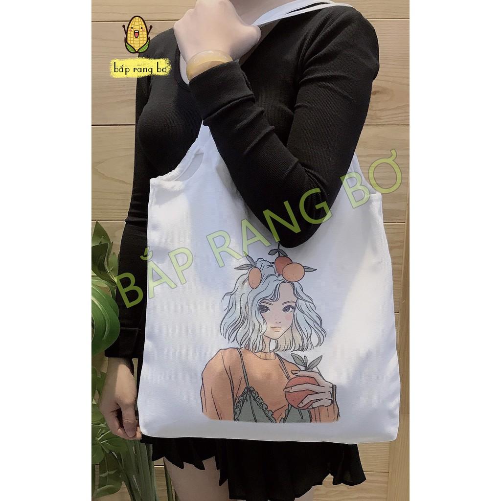 TÚI TOTE ĐEO VAI CÔ GÁI QUẢ CAM