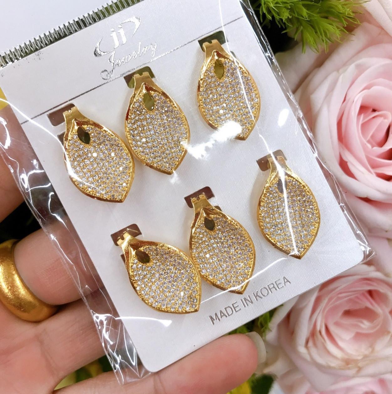 Đôi Bông Tai Nữ ( 01 đôi ) Mạ Vàng 18K 047.2704 - Tăng Kèm Hộp Trang Sức