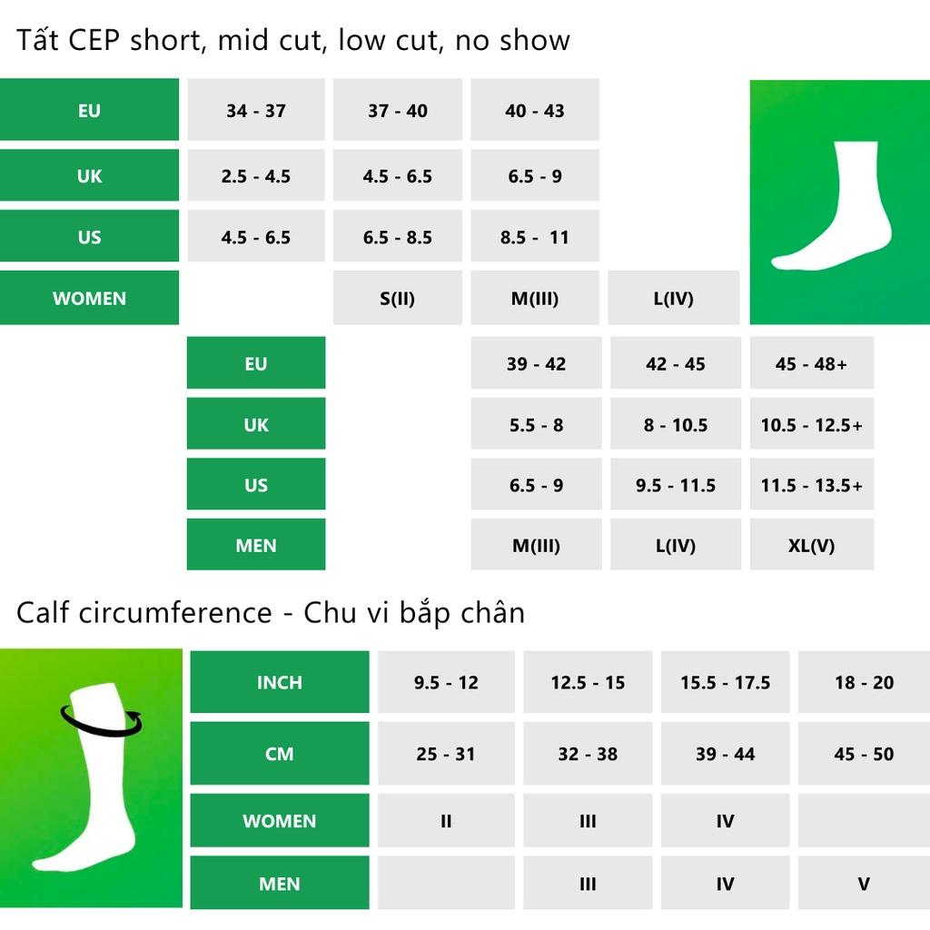 Bó calf chân Nữ CEP Compression calf sleeves III