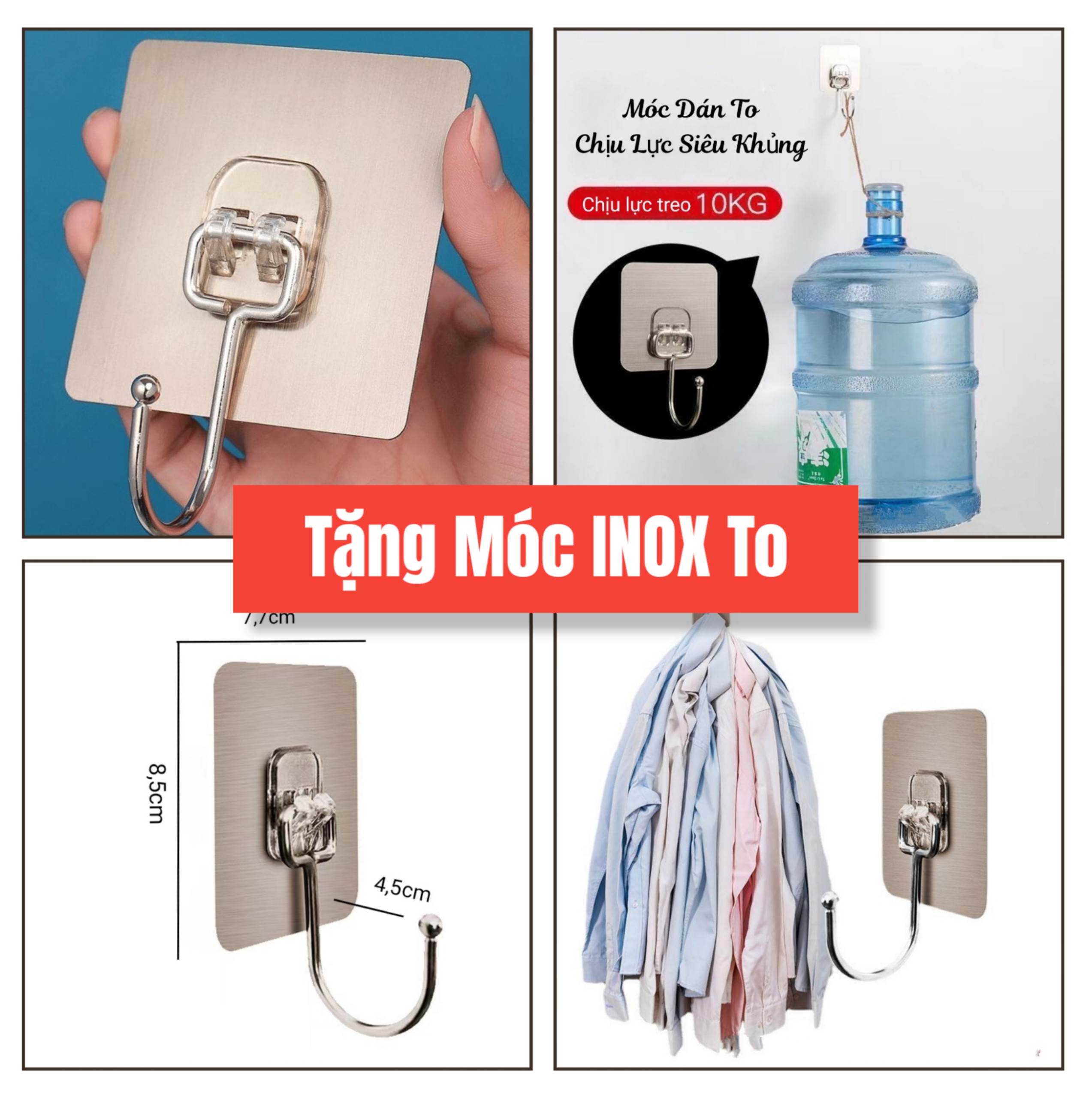 Kệ/ giá để Dao Kéo Nhà Bếp Cao Cấp ( tặng vỉ dán tường to inox )