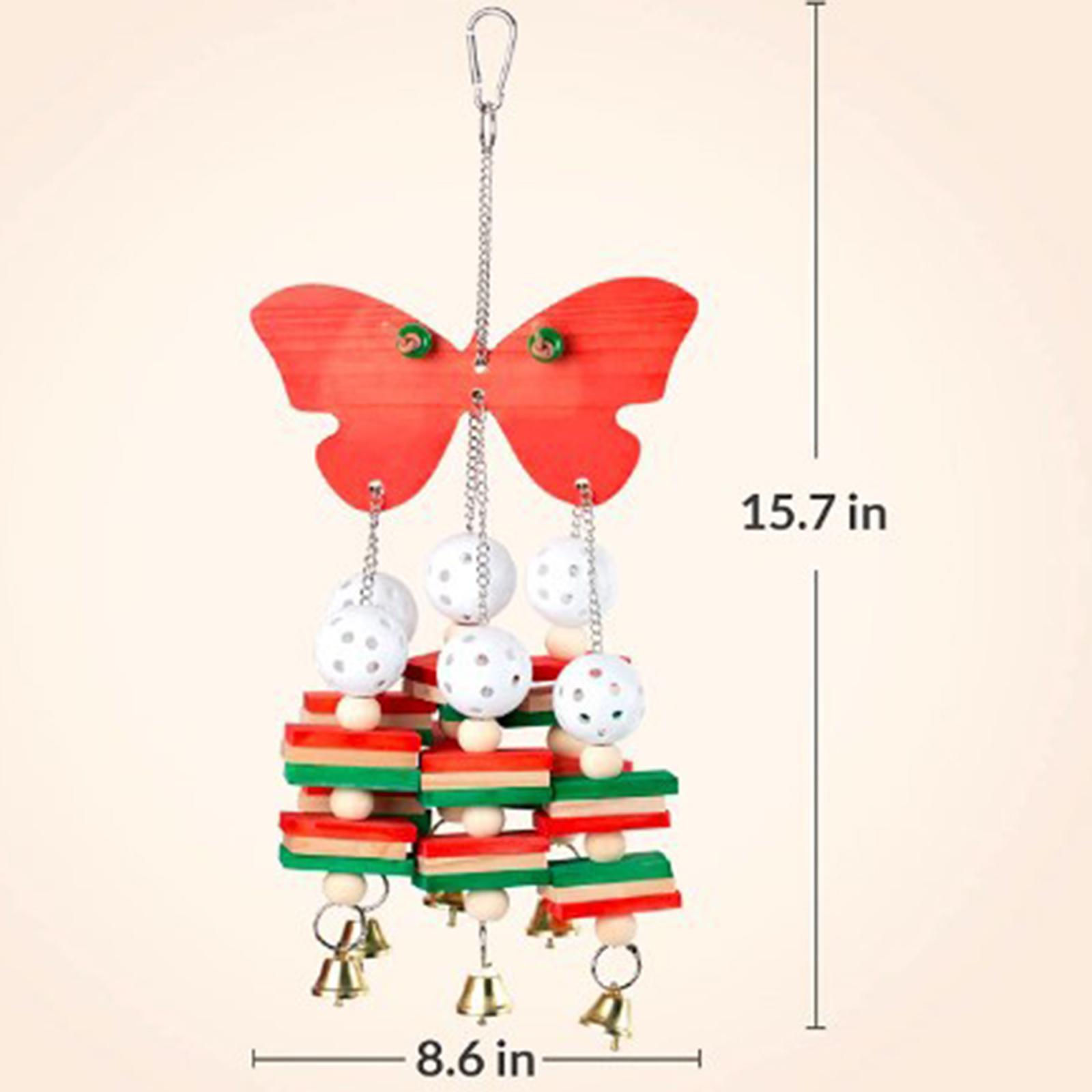 Bird Chewing Toy Parrot Cage Bite Toys Wooden Block Bird Parrot Toys