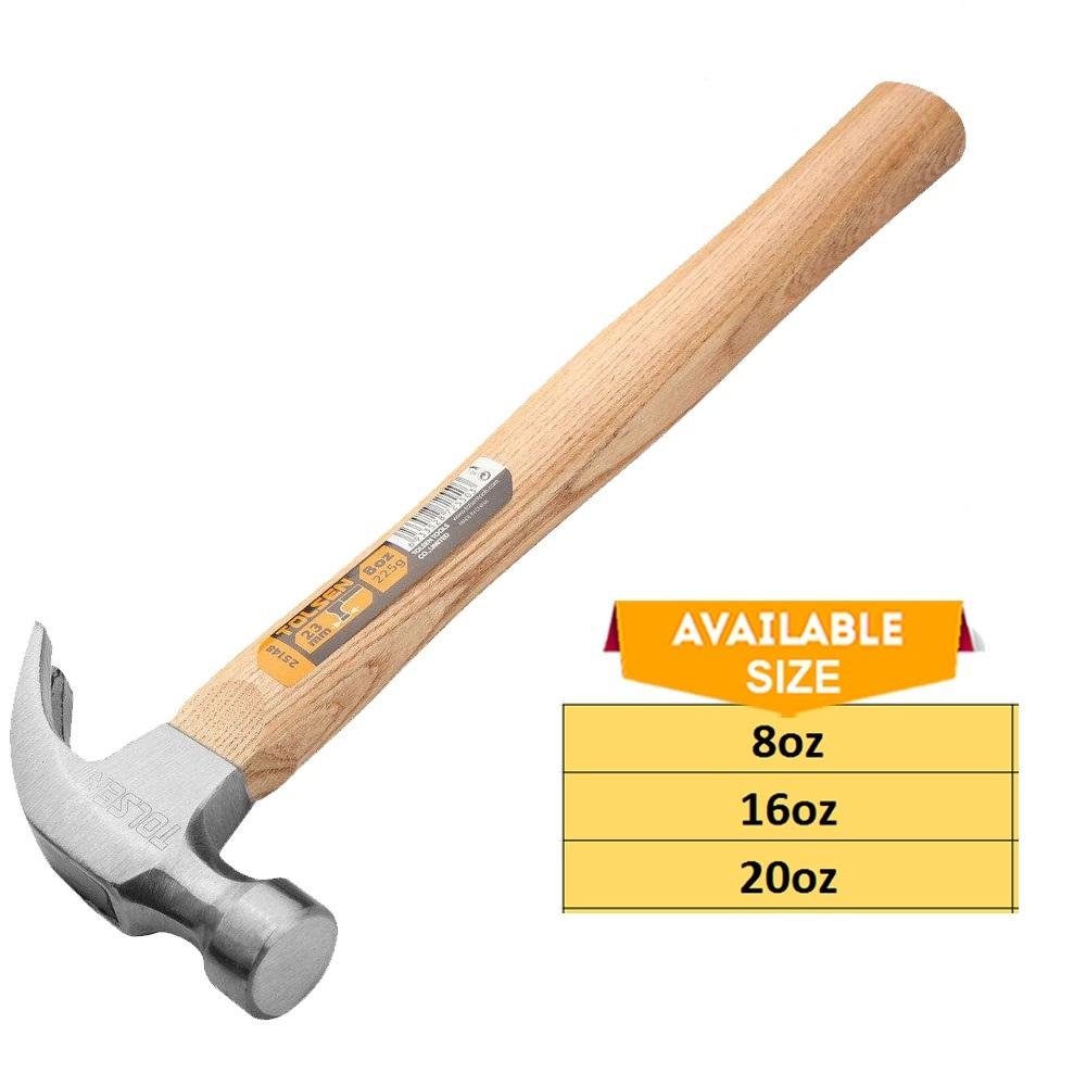 BÚA SỪNG DÊ CÁN GỖ 450G 25150 TOLSEN - HÀNG CHÍNH HÃNG