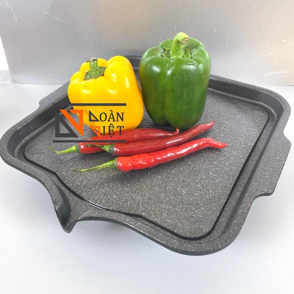 VĨ NƯỚNG BBQ, CHẢO BÍT TẾT - VÂN ĐÁ HOA CƯƠNG CHỐNG DÍNH . Xuất xứ HÀN QUỐC , an toàn tuyệt đối cho sức khoẻ