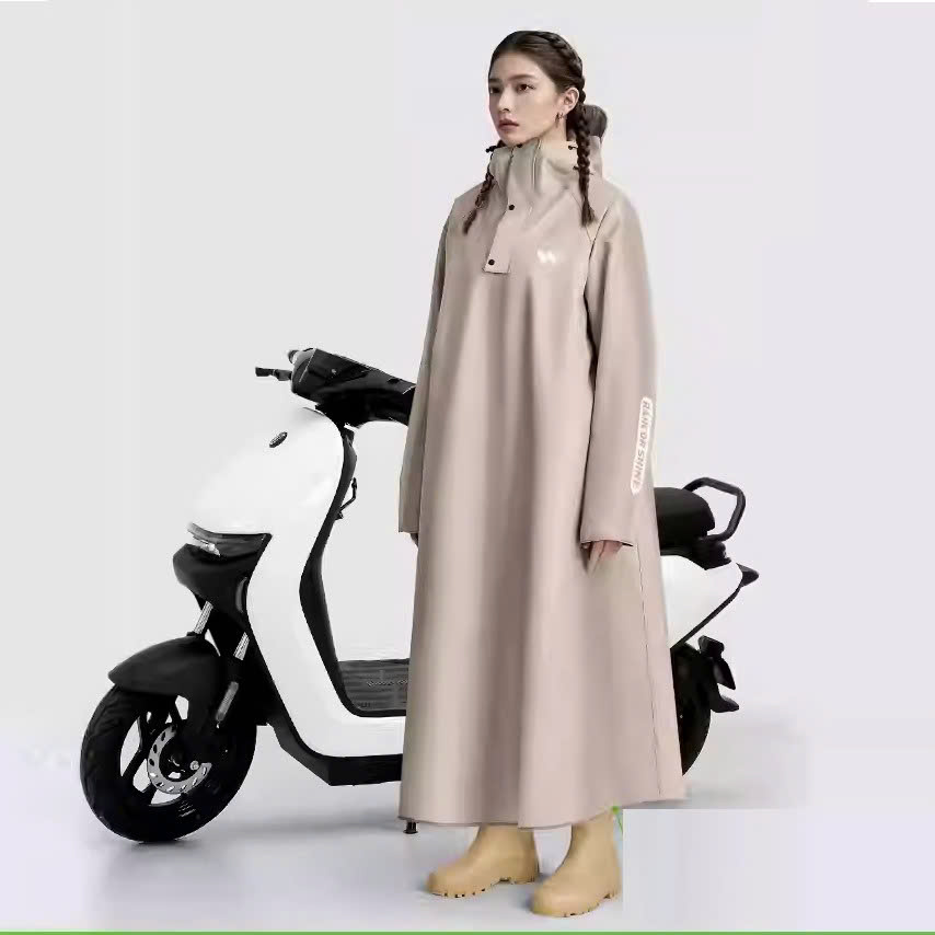 Áo Mưa Trùm Kín Thời Trang Vải Oxford Cao Cấp Chống Thấm Nước, Bền Đẹp, Dày Dặn, Tiện Lợi Mẫu Mới 2025 Freesize