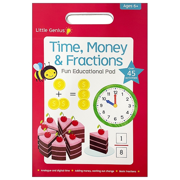 Little Genius Time, Money &amp; Fractions Fun Educational Pad