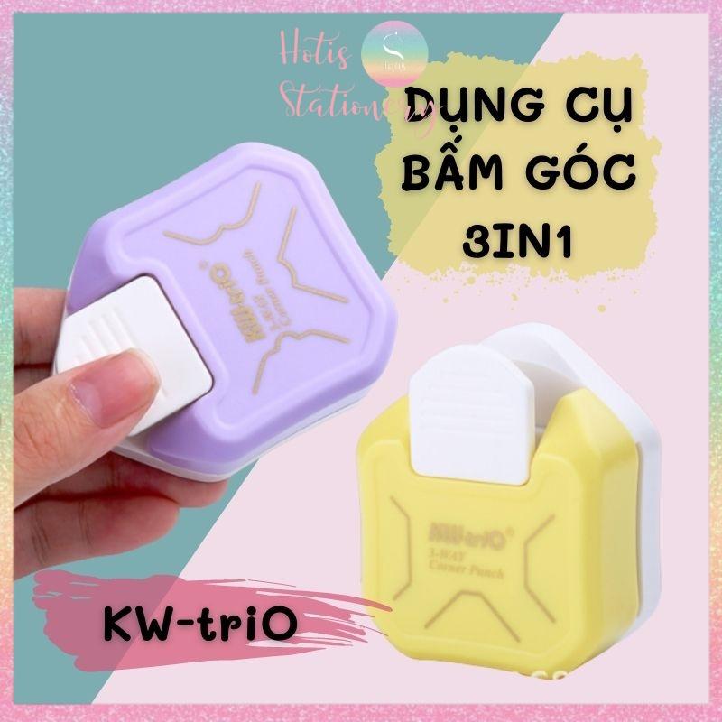 Dụng cụ bấm góc tròn KW-triO 3-Way Corner Punch - Cắt góc thủ công DIY 3in1- Làm thiệp/ danh thiếp/ tag