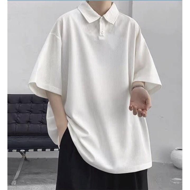 Áo polo thể thao vải tổ ong from đứng , Áo cổ trụ chất liệu vải tổ ong không co giãn