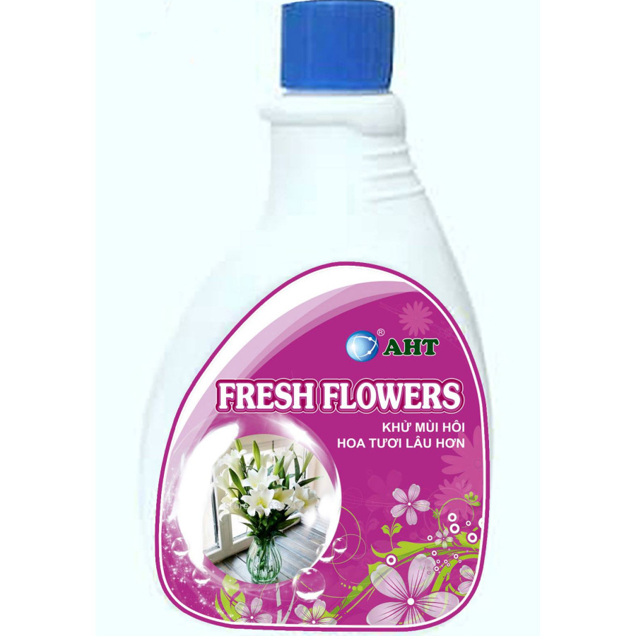 Nước cắm hoa công nghệ nano đồng Fresh Flowers AHT 430ml - giúp hoa lâu tàn, không thối nước