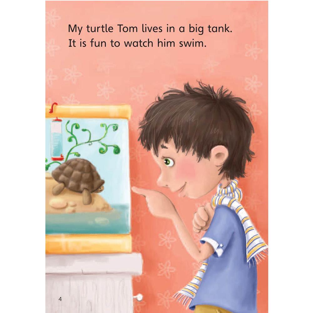 [Compass Reading Level 2-4] My Pet Turtle Tom - Leveled Reader with Downloadable Audio Free - Sách chuẩn nhập khẩu từ NXB Compass