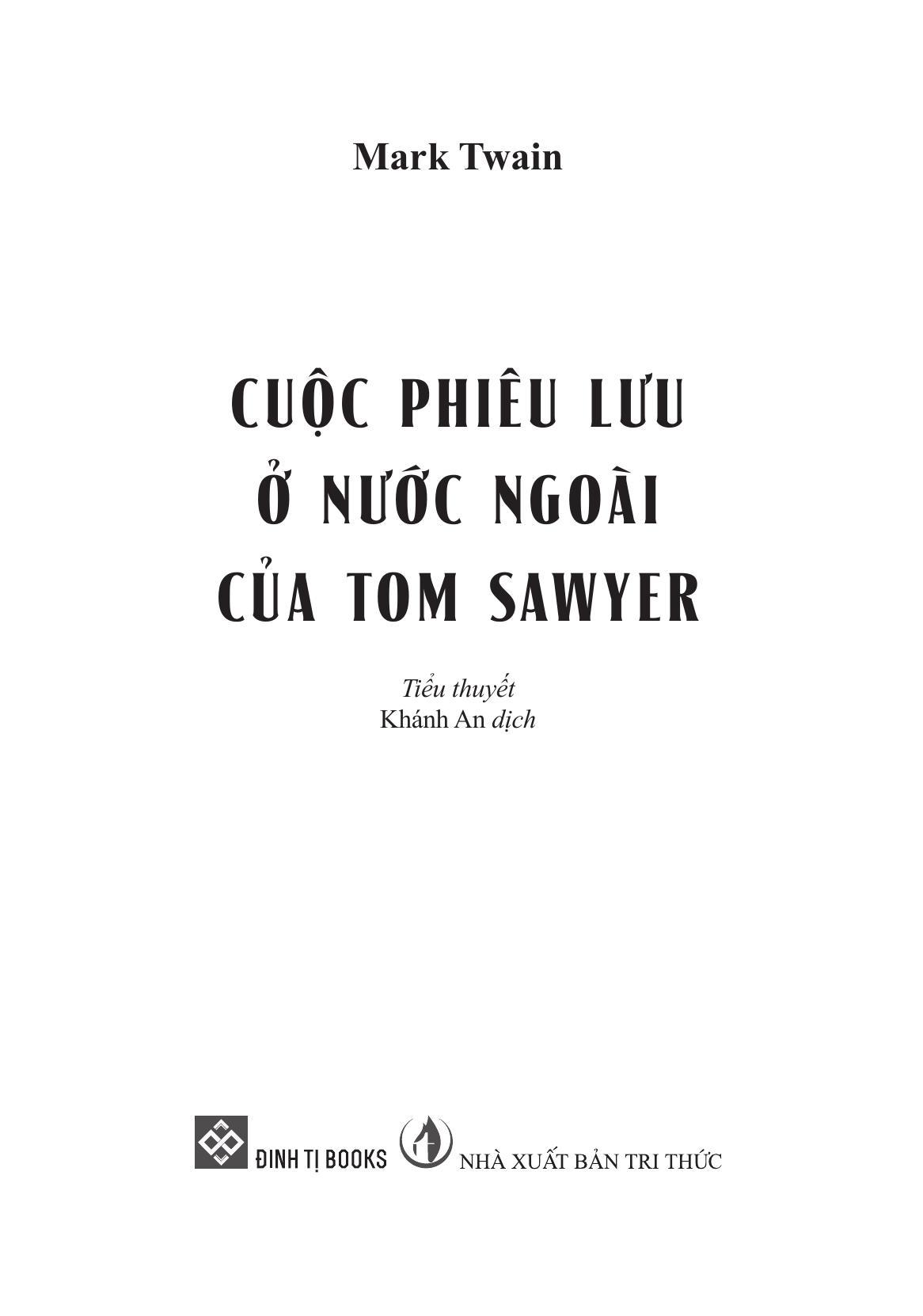Sách - Cuộc Phiêu Lưu Ở Nước Ngoài Của Tom Sawyer