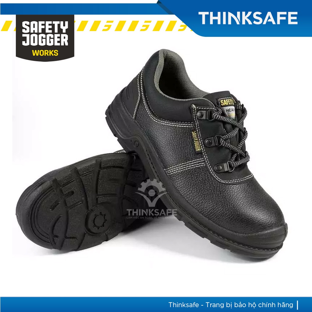 Giày bảo hộ lao động nam Safety Jogger Bestrun2 S3 SRC da bò thật, chống dầu, chống đâm xuyên, êm chân - Thinksafe