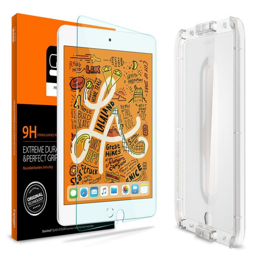 Kính Cường Lực Spigen Glas.tR SLIM Dành cho  Ipad mini 5 / mini 4 - Hàng Chính hãng