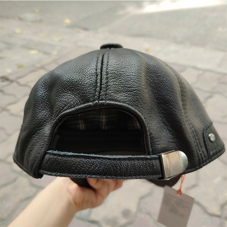 Mũ lưỡi trai nam da dê cao cấp BHY2075 không bong tróc da