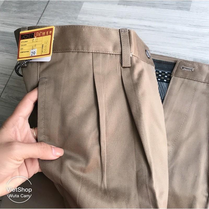 Quần kaki nam trung niên 2 li ẢNH THẬT