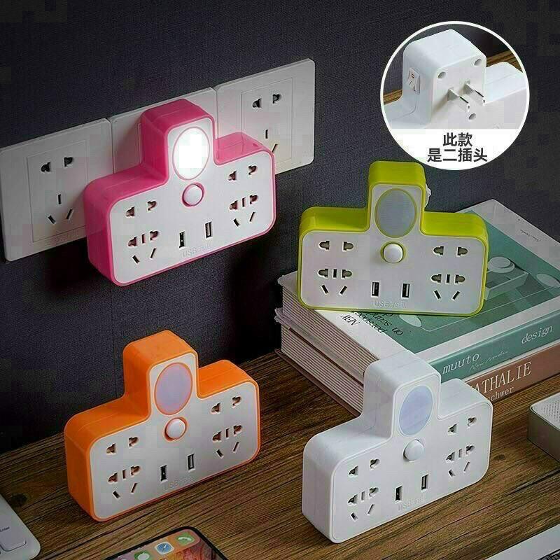 Ổ Cắm Điện Tích Hợp Ổ USB Và Đèn Ngủ Đa Năng