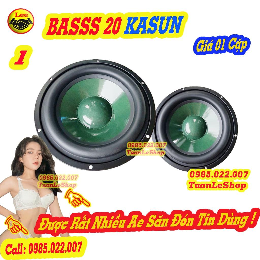 02 LOA BASS 20 KA SUN MÀNG XANH TỪ 140MM COIL 45 – GIÁ 01 CẶP LOA BASS 2 TẤC - LOA KAS UN