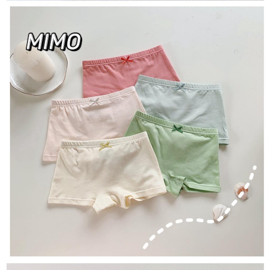 Combo 5 chip đùi nữ sinh chất cotton cao cấp đáy kháng khuẩn cho bé gái từ 9-35kg