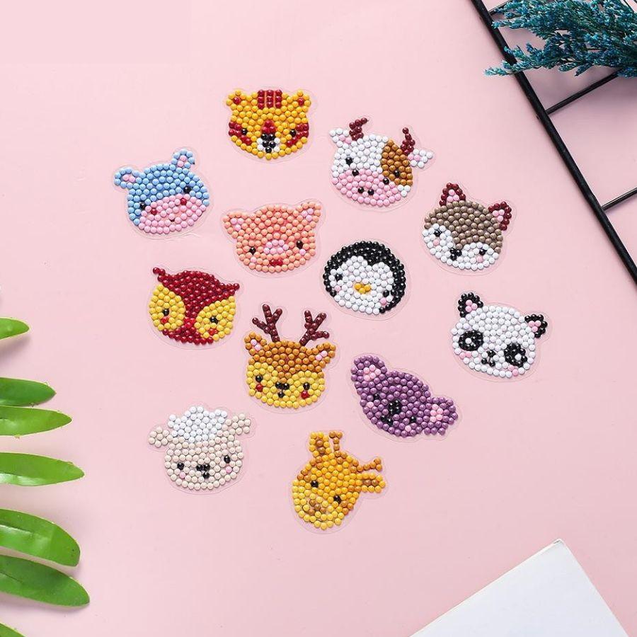 32 Hình Tranh Đính Đá Kim Cương Giả Mini Tạo Sticker Công Chúa Cho Bé Trang Trí