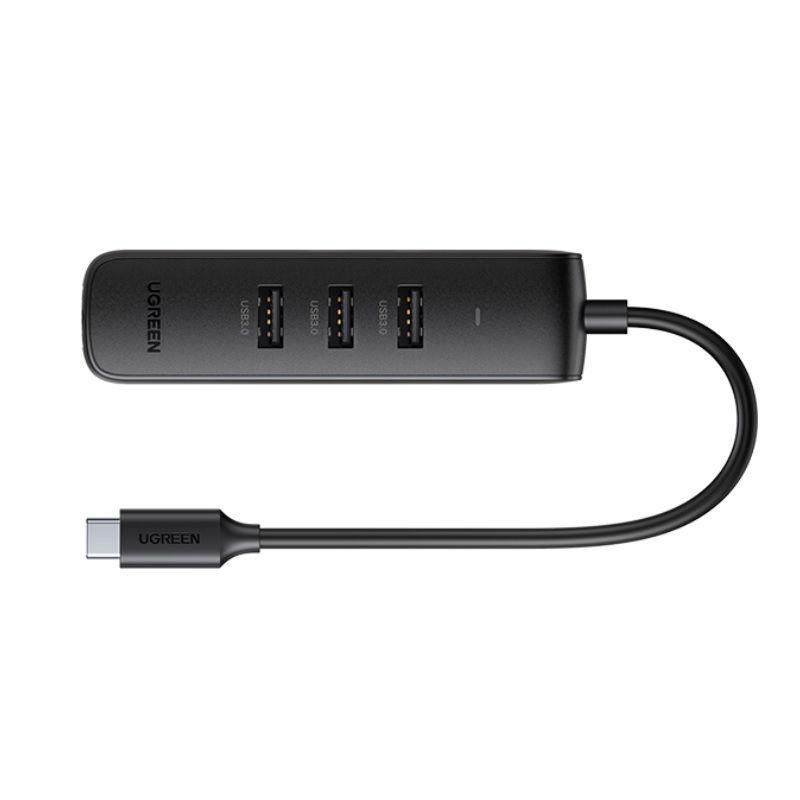 USB Type C 2.0 sang 3 * USB 2.0 + Lan 10/100 Mbps nhựa ABS Ugreen 416lan10917CM- Hàng chính hãng