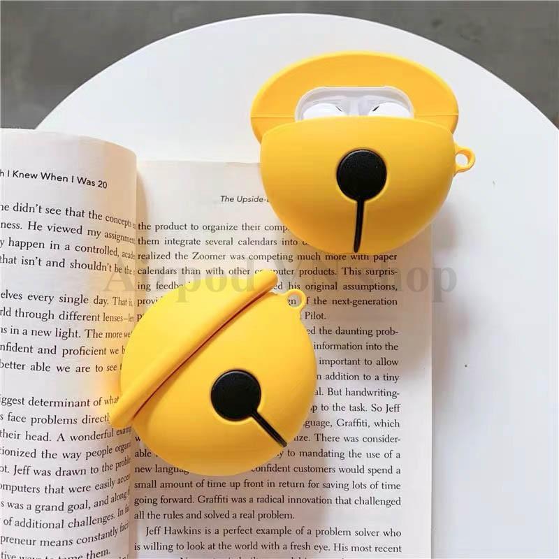 Bao Case Ốp dành cho Airpods 1/2, Airpods Pro Chuông doremon cao cấp