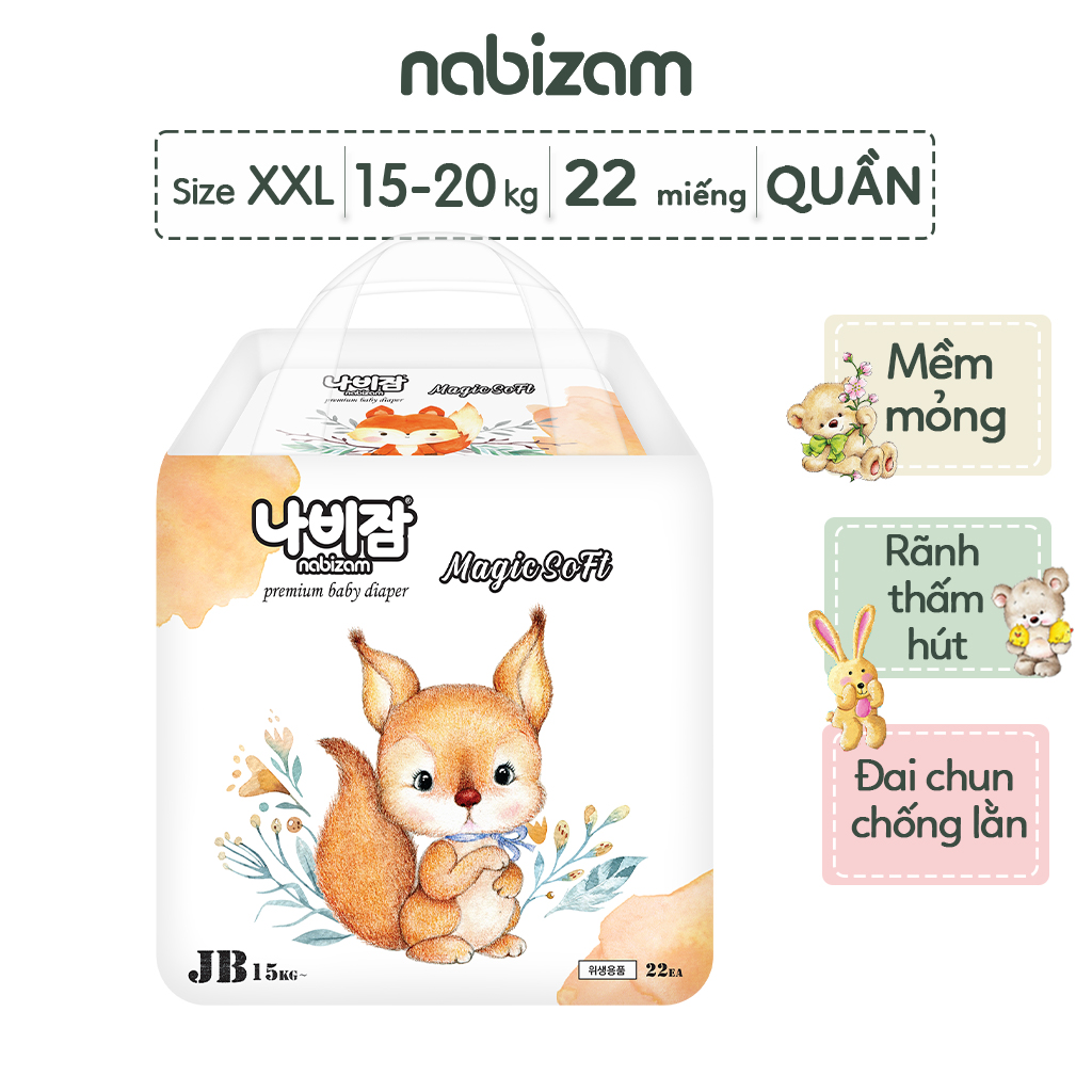 NABIZAM MAGIC SOFT TÃ QUẦN XXL22 15-20KG (Bịch)