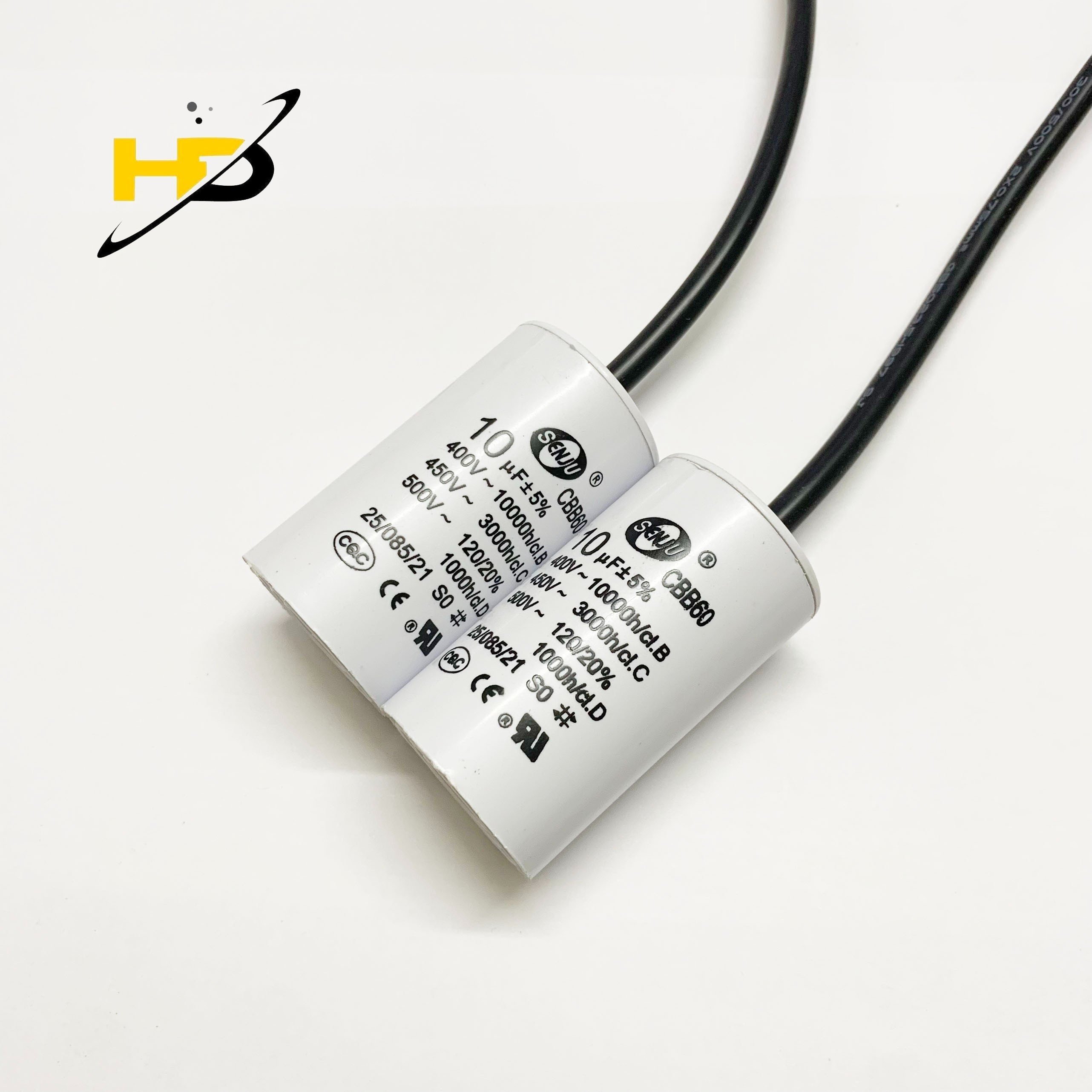 Tụ Động Cơ Micro CBB60 450V 10uF , Tụ Khởi Động Động Cơ Đơn AC