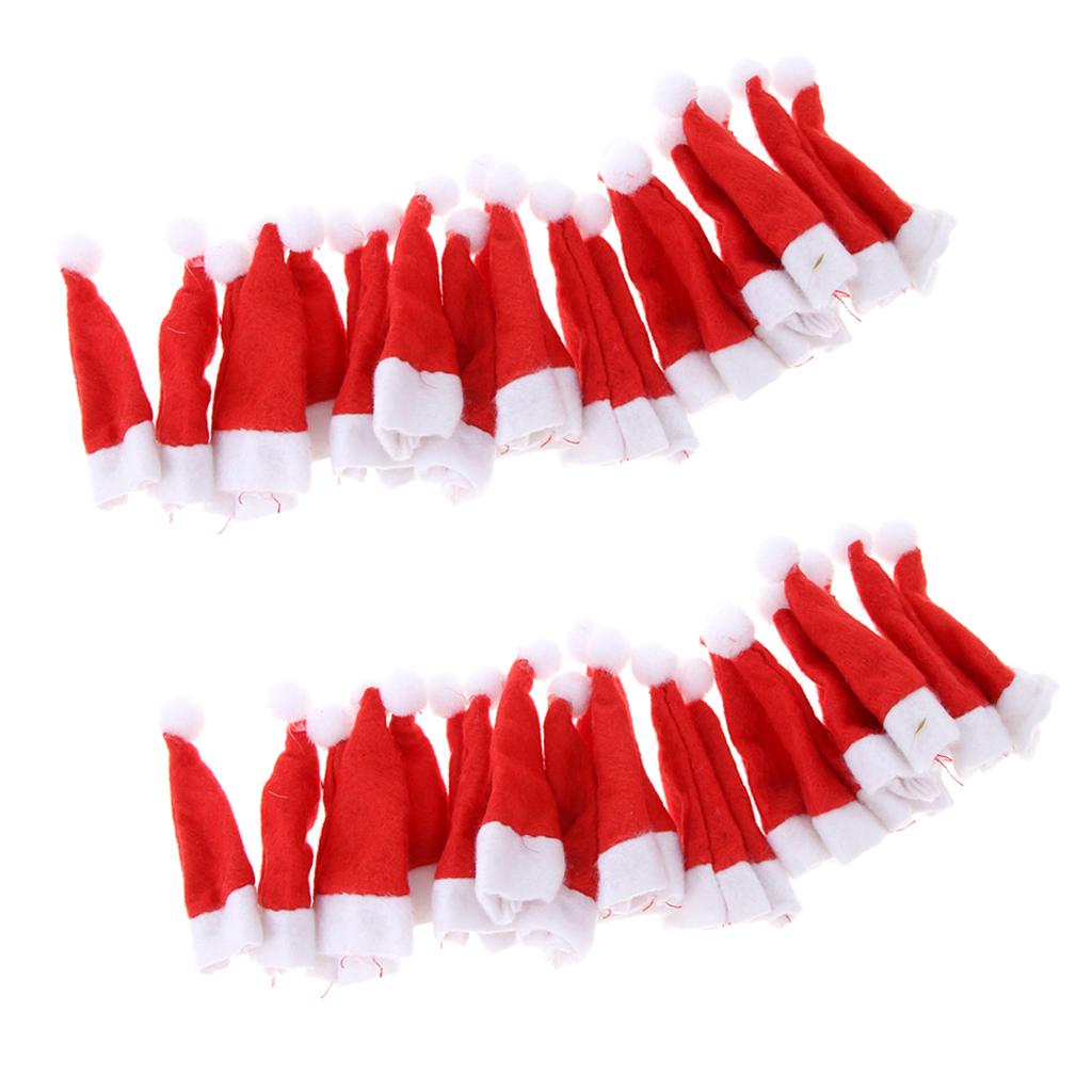 Phép Lạ Chiếu 40 Pcs 3.4 Mini DIY Giáng Sinh Lollipop Kẹo Nón Bé Búp Bê Hàng Thủ Công