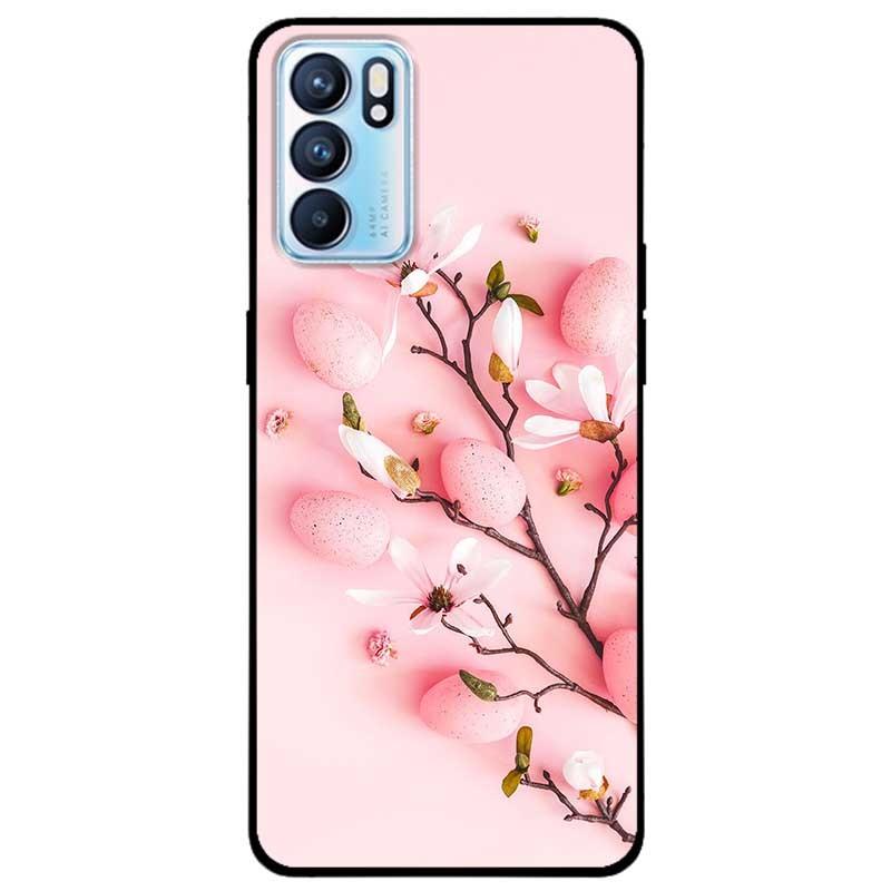 Ốp lưng dành cho Oppo Reno 6 - Oppo Reno 6Z - Hoa Đào Hồng 3