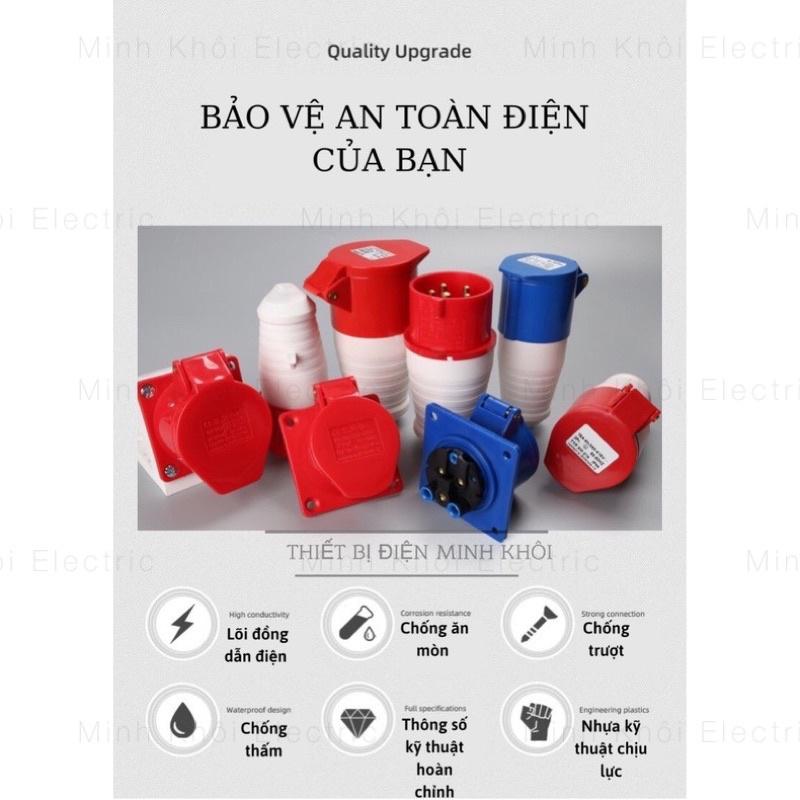 Phích cắm công nghiệp, ổ cắm công nghiệp 3 pha 16A và 32A