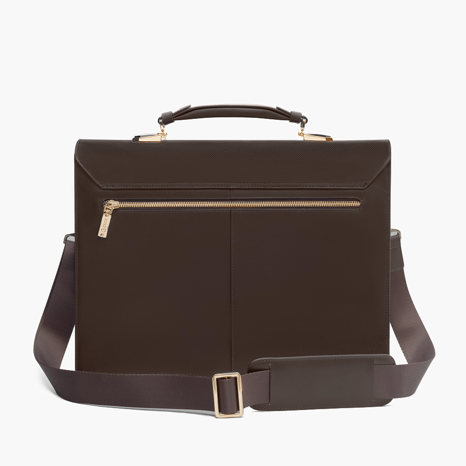 Cặp Xách Nam Công Sở Khóa Số Da Bò Vân Epsom CTS26