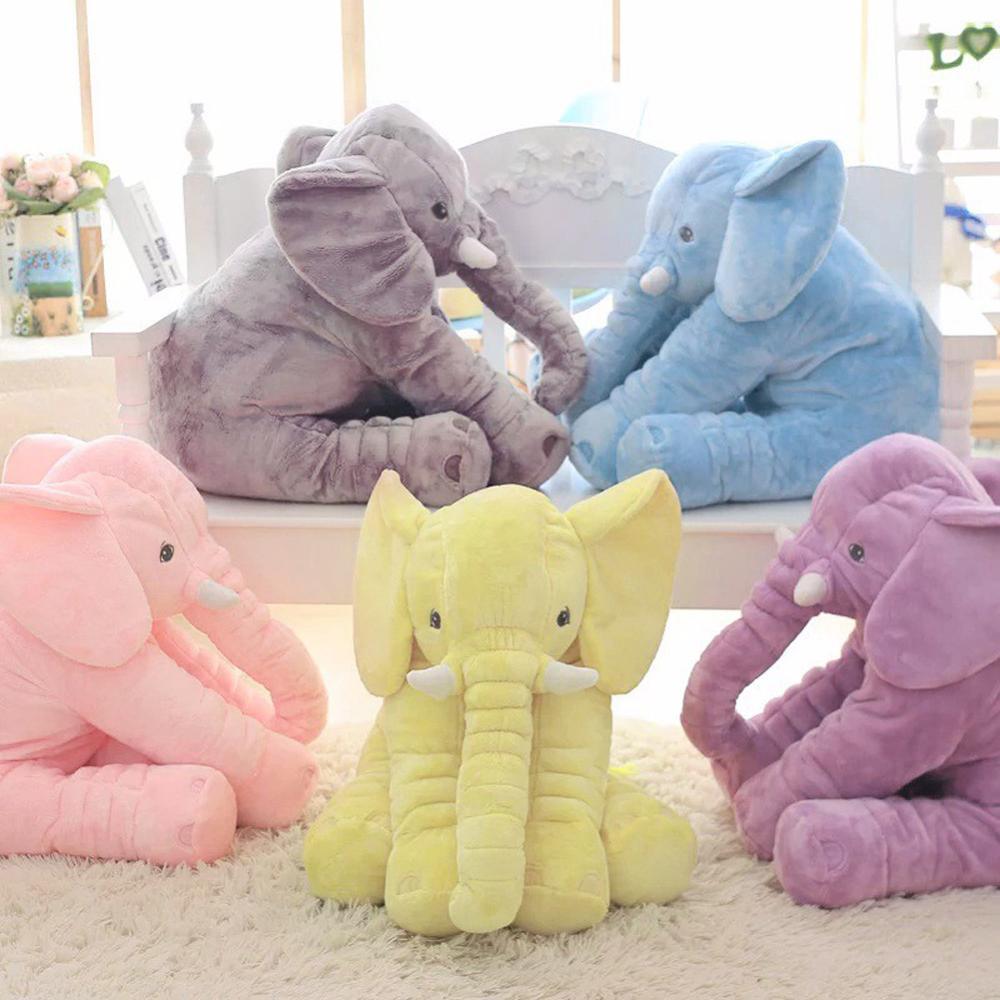 40Cm/60Cm Chiều Cao Lớn Sang Trọng Tai Voi Đồ Chơi Búp Bê Trẻ Em Ngủ Đệm Lưng Dễ Thương Voi Nhồi Bông Cho Bé Kèm Theo búp Bê Xmas Tặng