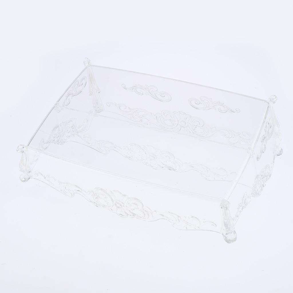 Pro Cosmetic Storage Makeup Holder Display Rack 2 Large Slots Transparent