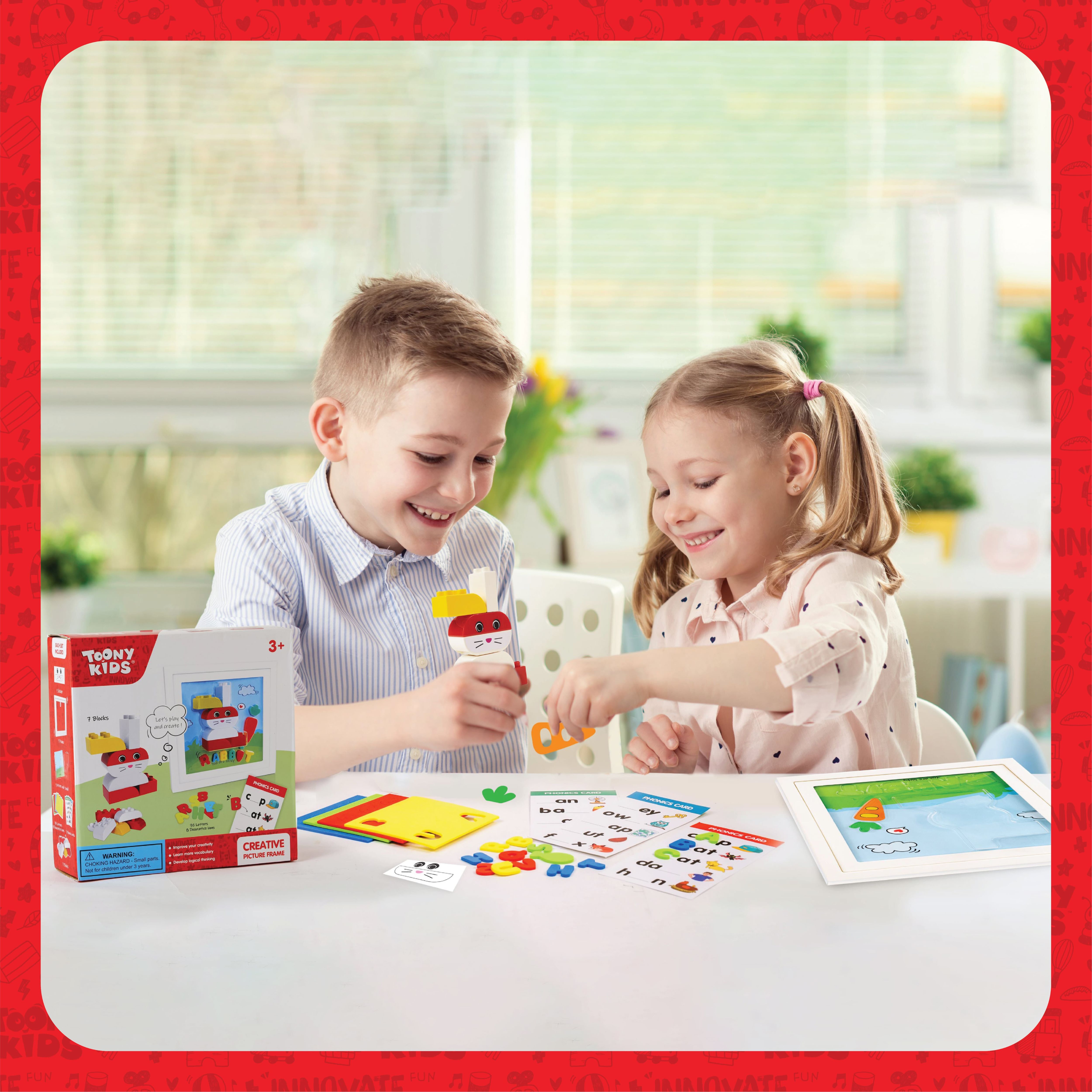 Đồ Chơi Bộ Lắp Ráp Khung Tranh Thỏ TOONYKIDS - Đồ Chơi Thông Minh Cho Bé - Creative Picture Farme TN00422
