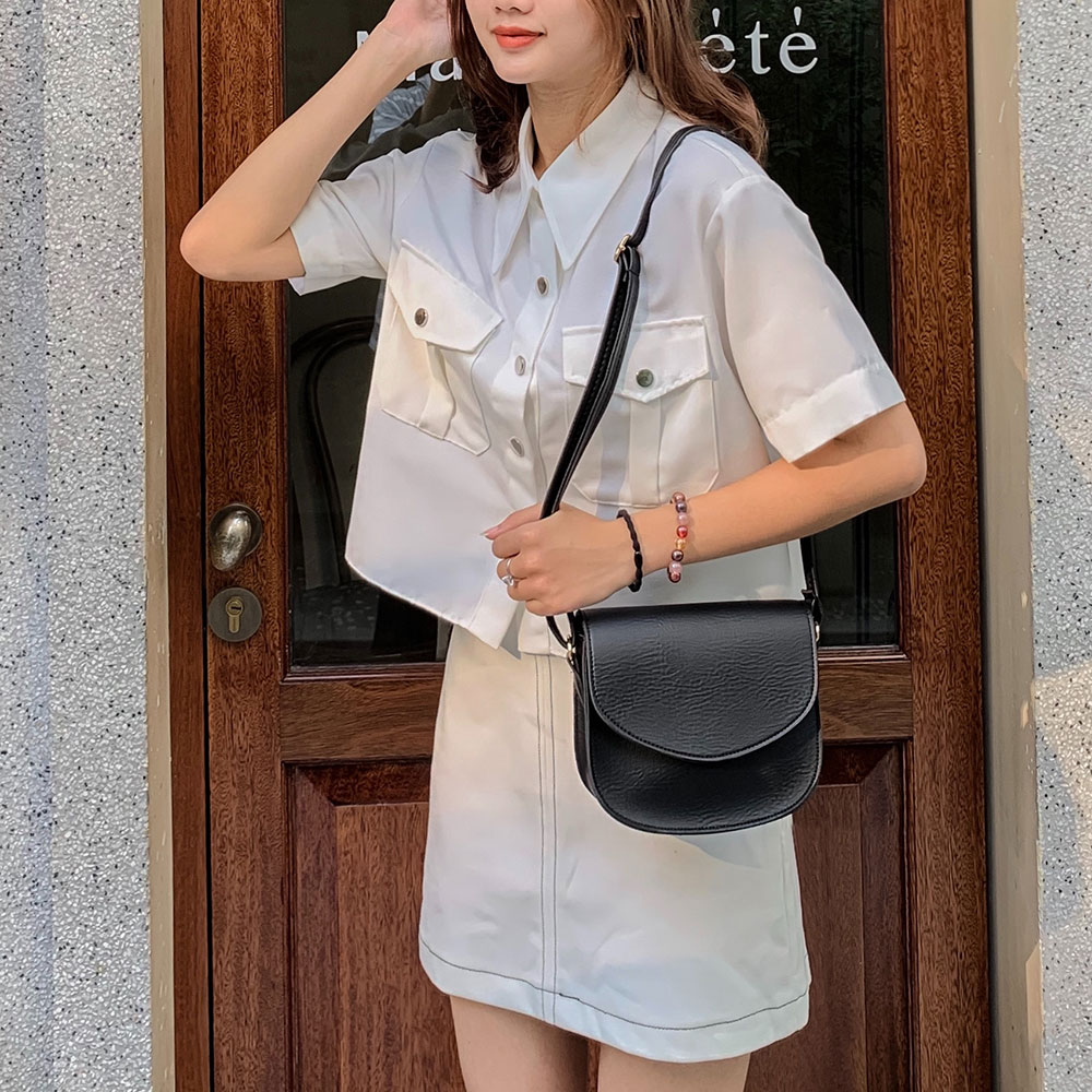 Túi đeo chéo, đeo vai nữ mini da cao cấp T0131 Basic chống thấm nước, bền bỉ phong cách thời trang Hàn