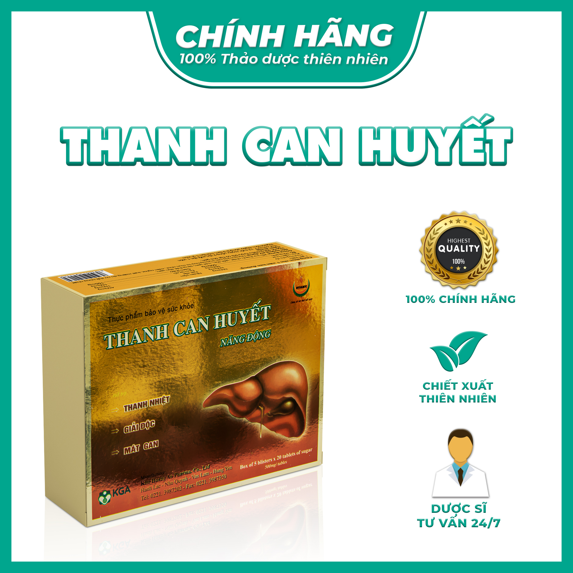 Thanh Can Huyết Năng Động – Hỗ trợ thanh nhiệt, giải độc, mát gan