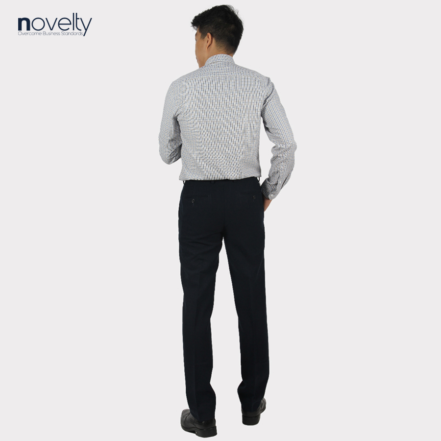 Quần tây nam Novelty 0Ply Regular màu xanh đen NQTMMDNT3R2205590