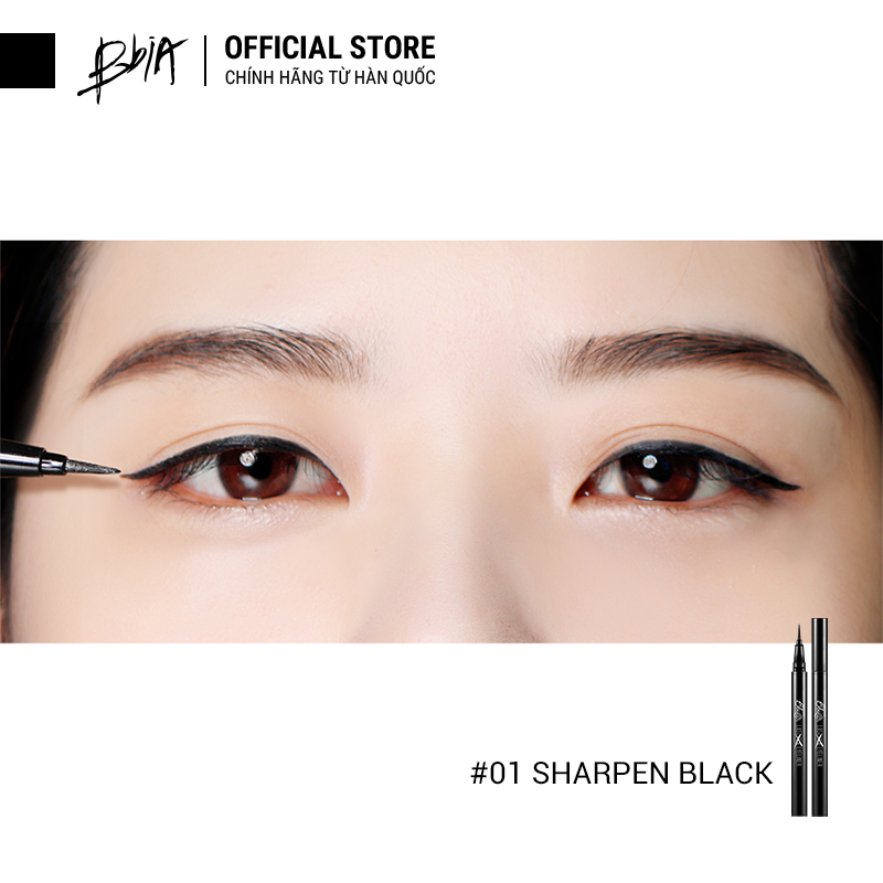 Kẻ mắt nước Bbia Last Pen Eyeliner - 01 Sharpen Black 0.6g