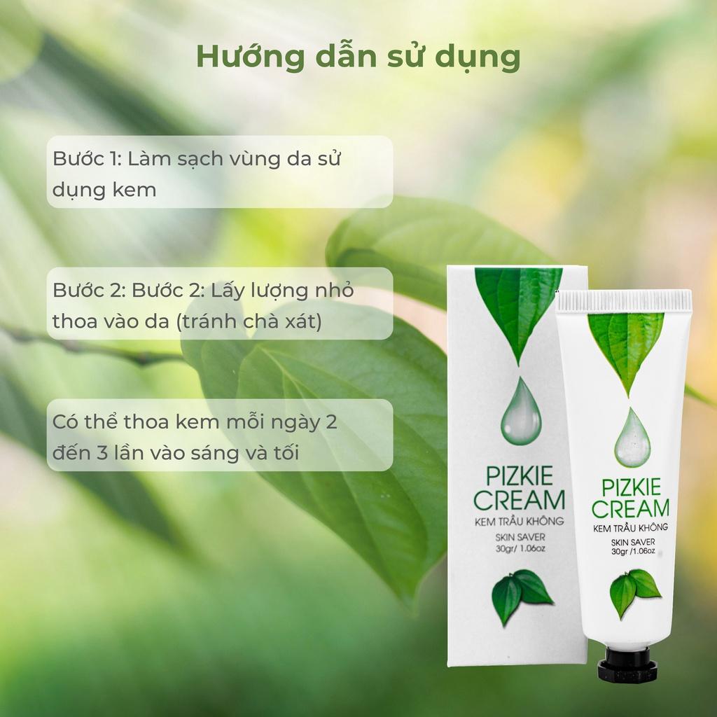 Kem Trầu Không Pizkie Cream Cho Da Bị Viêm Da Cơ Địa, Chàm Sữa 10gr