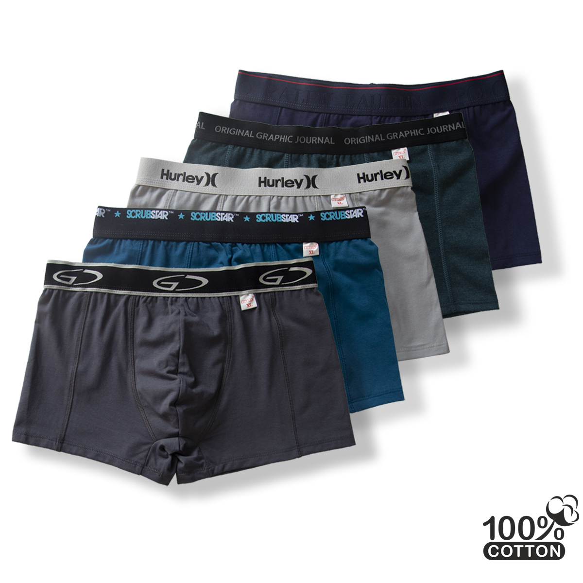 Combo 4 Quần Lót Nam boxer hiệu CITYMEN nhiều lưng 4 chiều vải cotton cao cấp, sịp nam - LMTK-MULTIBC