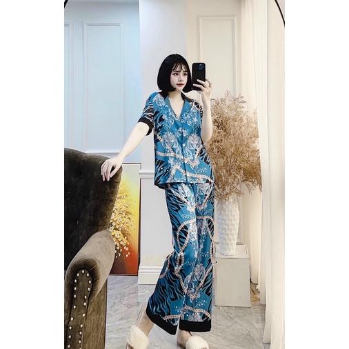 PYJAMA CỘC DÀI HOẠ TIẾT CLC 010 CAO CẤP