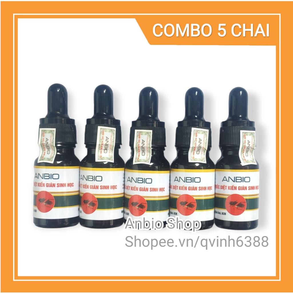 Combo 5 chai thuốc diệt kiến gián Anbio diệt tận gốc kiến hôi, kiến đen, kiên lửa, gián đức