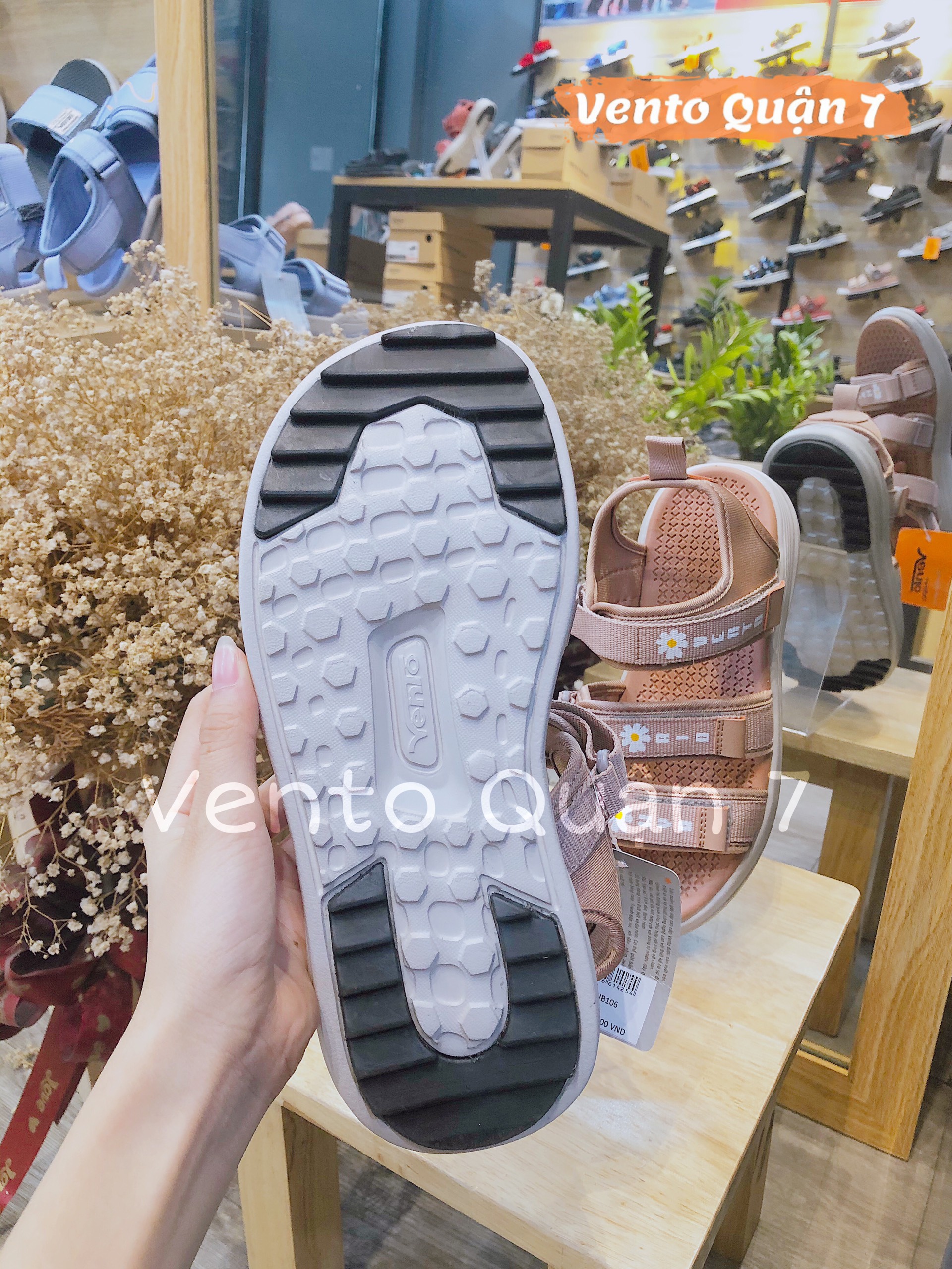 Sandal Vento Nữ Quai Ngang dạo phố/đi chơi/đi học NB106